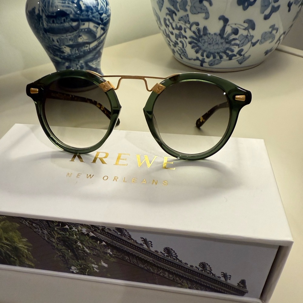 Krewe Sunglasses (Green)
